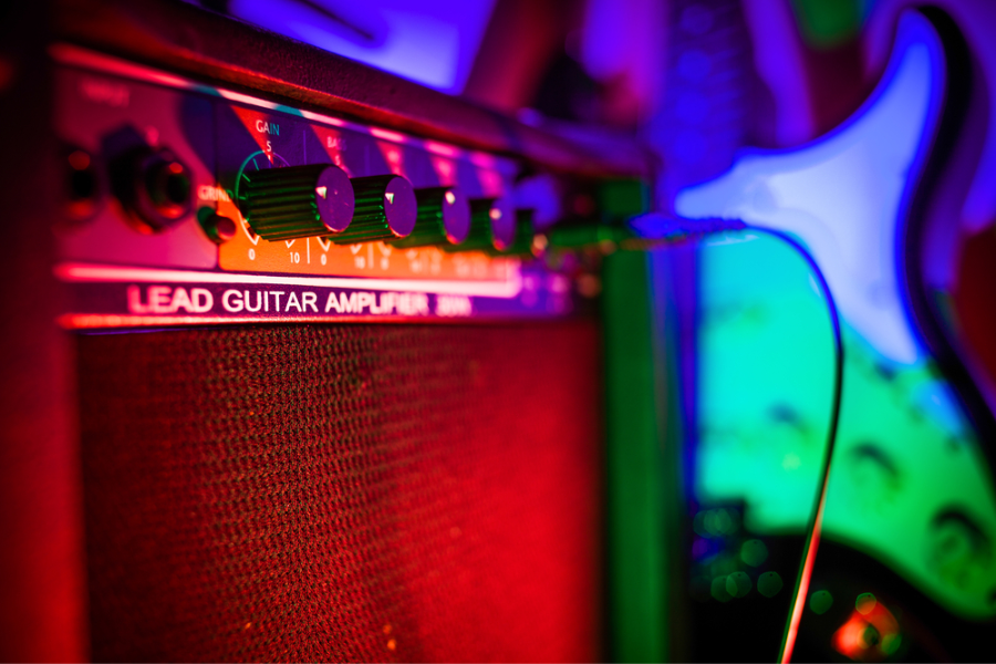 So the guitar amp will make your guitar louder; it enhances everything about its sound.