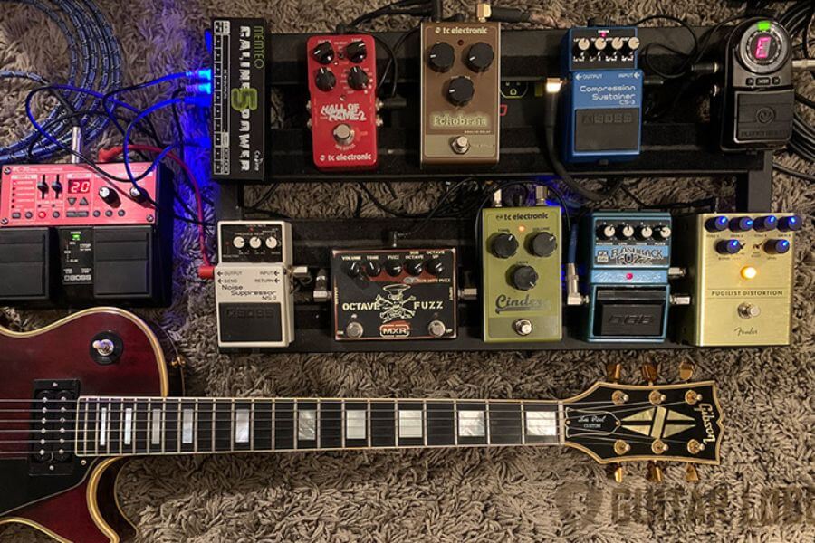 delay and reverb pedals add dimension and space to your guitar tone and are often used subtly to avoid muddying the aggressive tone