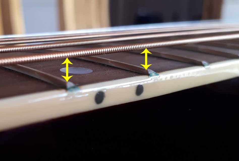 "Action" is how high your guitar strings are above the frets