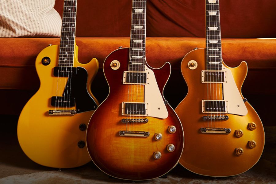 First sold by Gibson in 1952, the Les Paul is known for its thick, sustain-rich tone