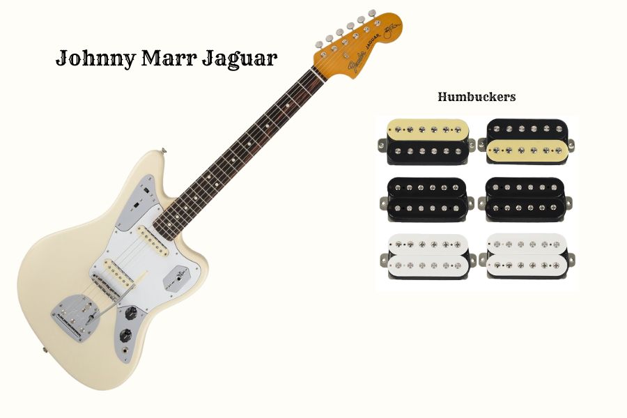 Special editions  like the Johnny Marr Jaguar with humbucking pickups