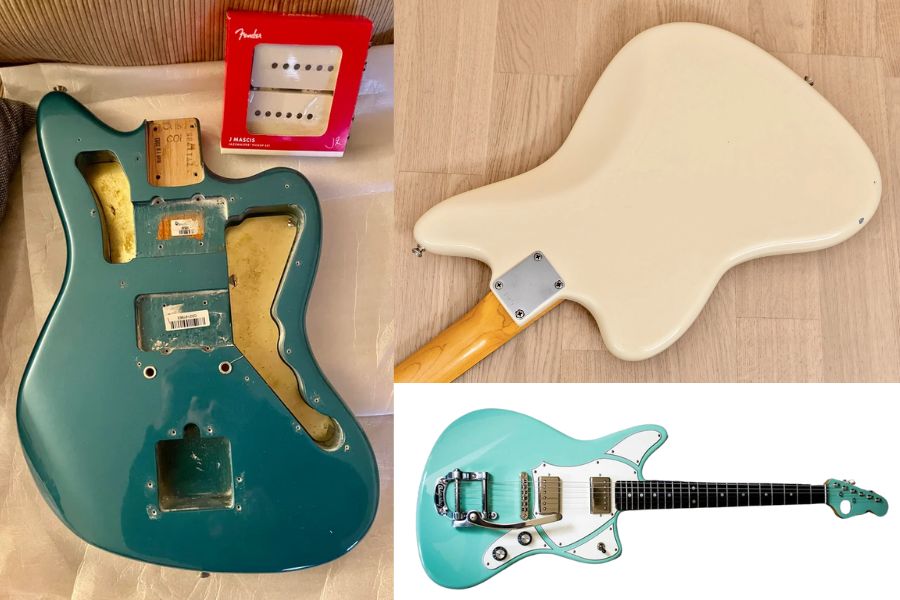 The Fender Jazzmaster and Jaguar both have the iconic offset body shape