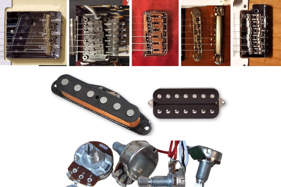 Think about where you'll put the pickups, bridge, tuners, and controls, which are all important parts