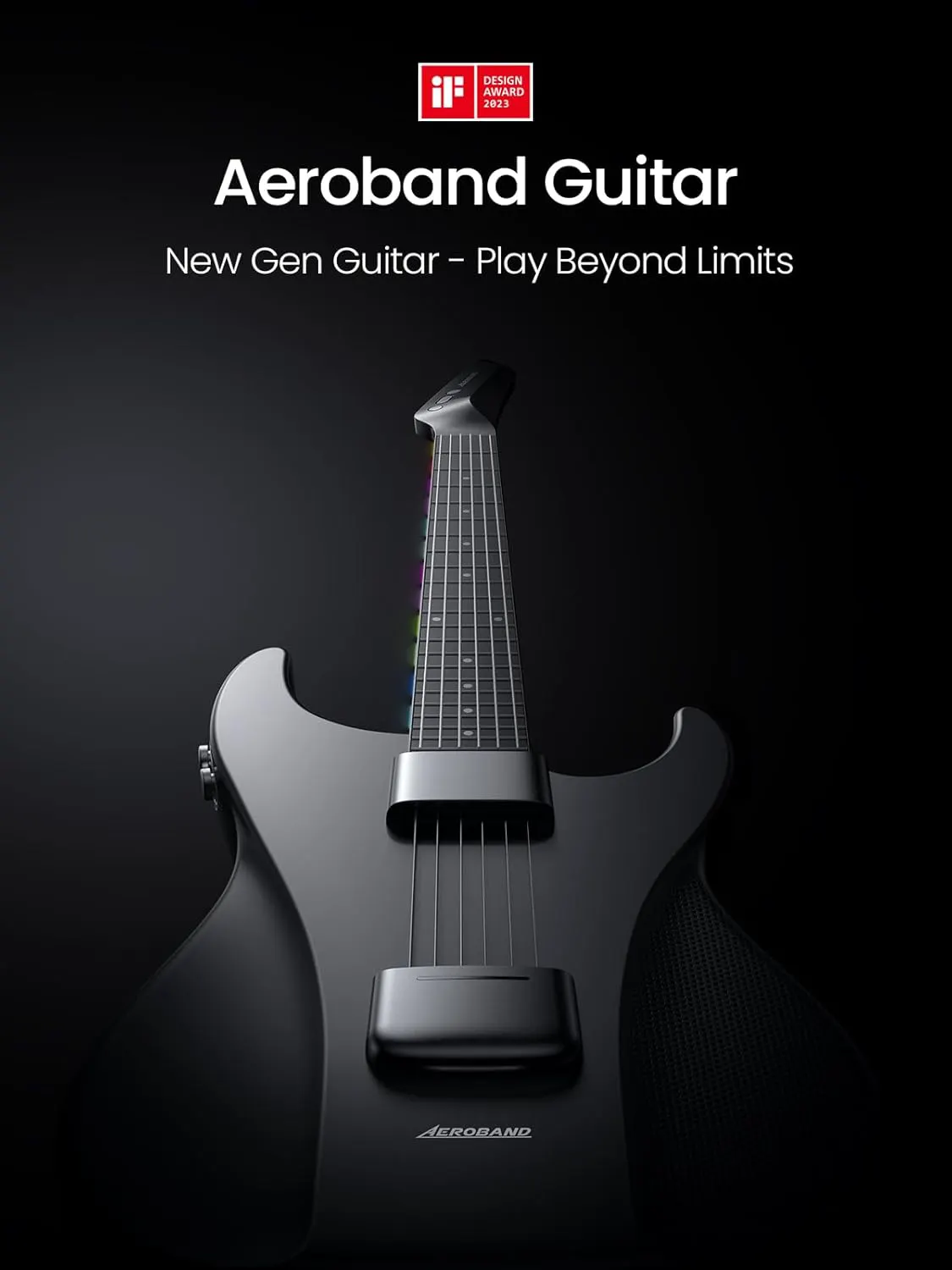 AeroBand Travel Silent Smart Guitar With Detachable Fretboard