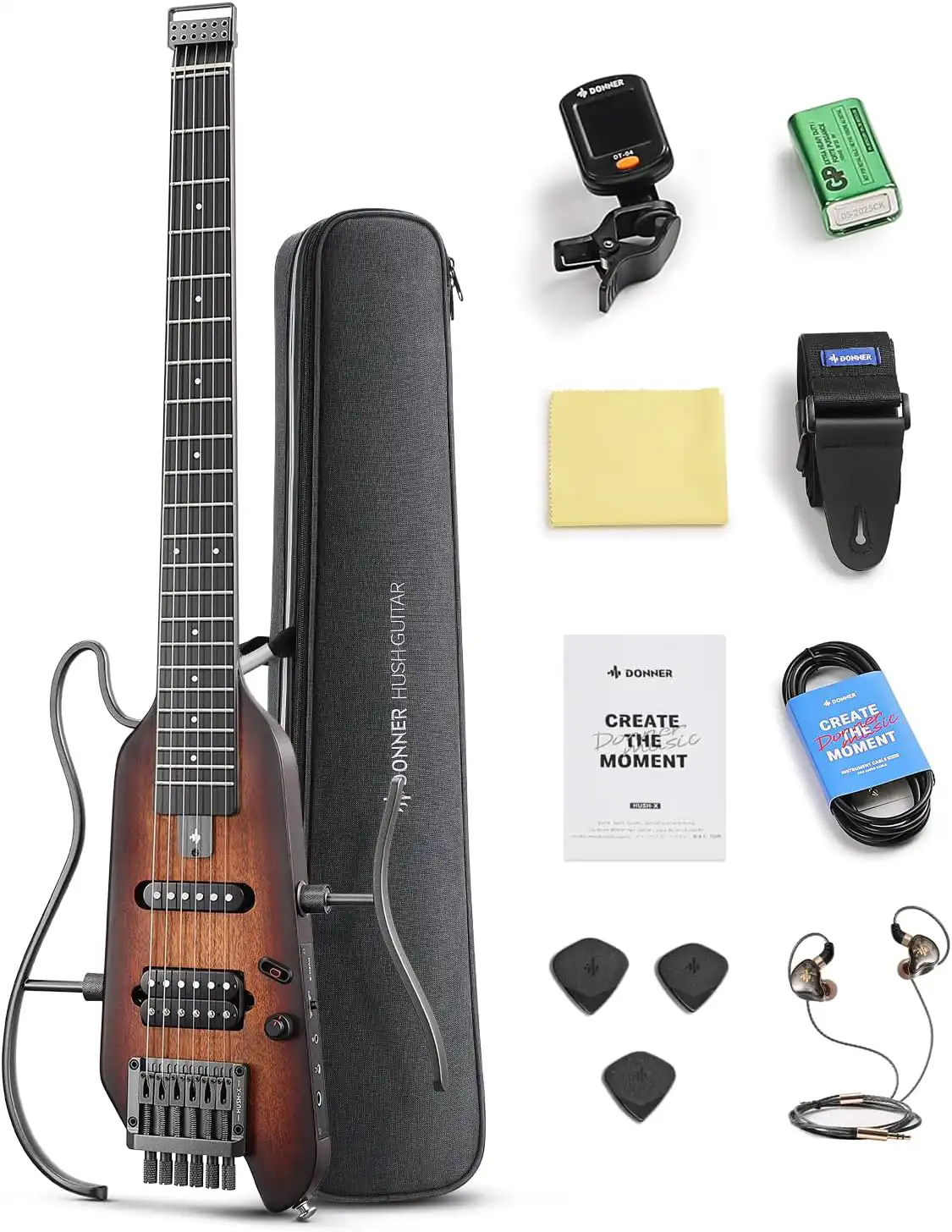 Donner HUSH-X Lightweight Electric Guitar Kit