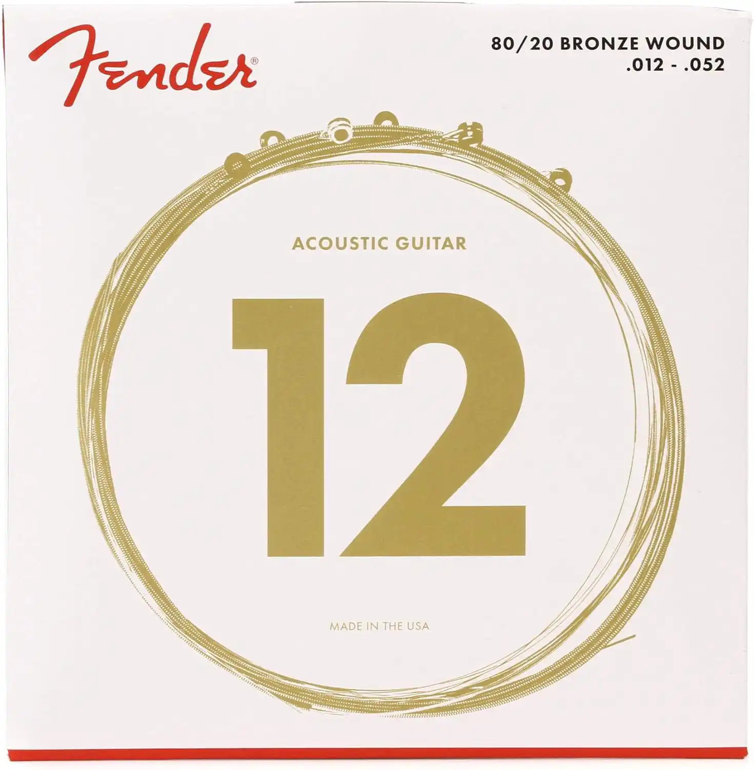 Fender 80 20 Bronze Acoustic Guitar Strings