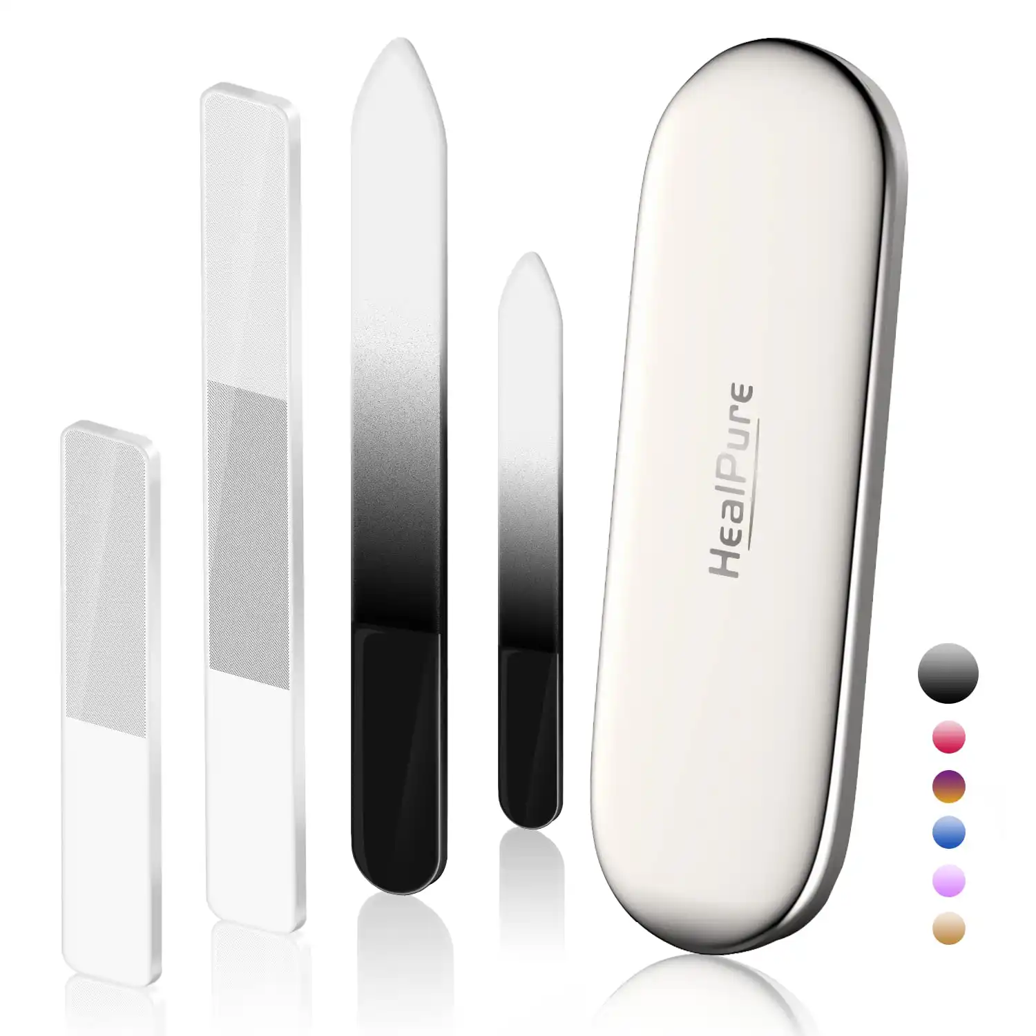 HealPure Glass Nail File & Shiner Premium Set